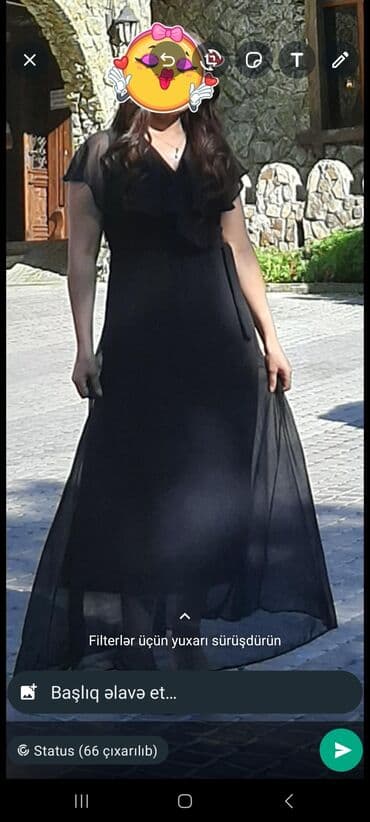 калон кардани кер дар шароити хона: Qara Şifon don razmer ML.bir defe toya geymişem tezeden seçilmir.ünvan — 2