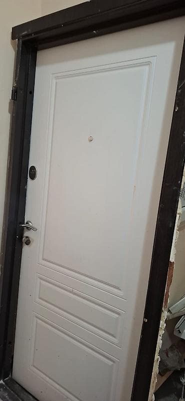seyfi qapi: Daxili və xarici tərəfi fərqli rəngdə olan giriş qapısı - Material — 2