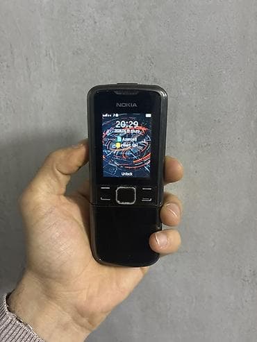 nokia balaca telefon: Nokia 8 Sirocco, 8 GB, rəng - Qara, Düyməli — 3