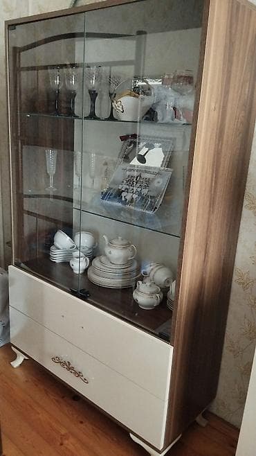 bufet: Mebel dəsti – qonaq otağı üçün - Divan: 3 nəfərlik, yumşaq parça — 6