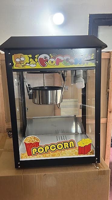 nar aparati: Popcorn aparatısı – vitrin tipli, elektriklə işləyən - Korpus: qara — 3