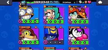 ufc 4 disk: Brawl Stars hesabı – 33,012 qəhrəman gücü (üst paneldə görünür) — 8