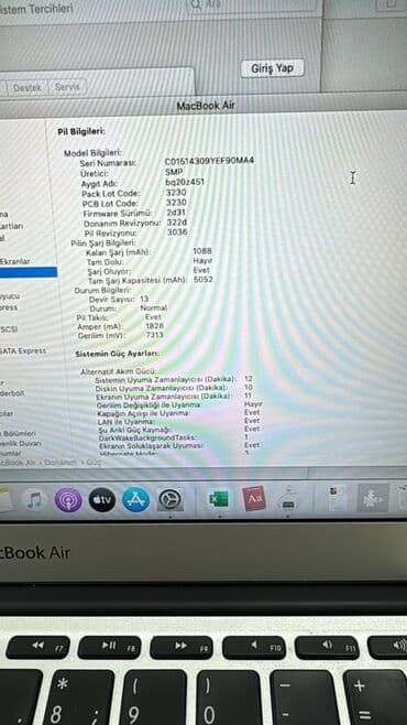 Masaüstü kompüterlər və iş stansiyaları: Apple MacBook Air (11") noutbuk Model: A1370 Heçbir problemi yoxdu — 6