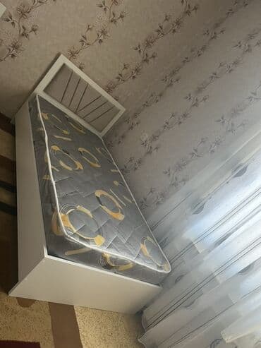 tek carpayı: Təknəfərlik çarpayı, Bazasız, Matras ilə, Siyirməli, Azərbaycan — 3