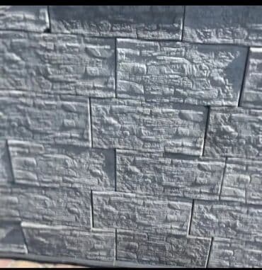 fasad kafelləri: Fasad üçün müxtəlif rəng və fakturalı dekorativ daş panelləri. Bu — 24