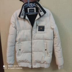 Köynəklər: Kişi üçün qışlıq şişmə kürk/kurtka TƏMIZ SƏLIQƏLI - Rəng: açıq bej - — 3