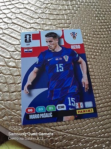 beta baligi: Hamısı 7 manMəhsul: Panini futbol ticarət kartları – “HERO” seriyası — 1
