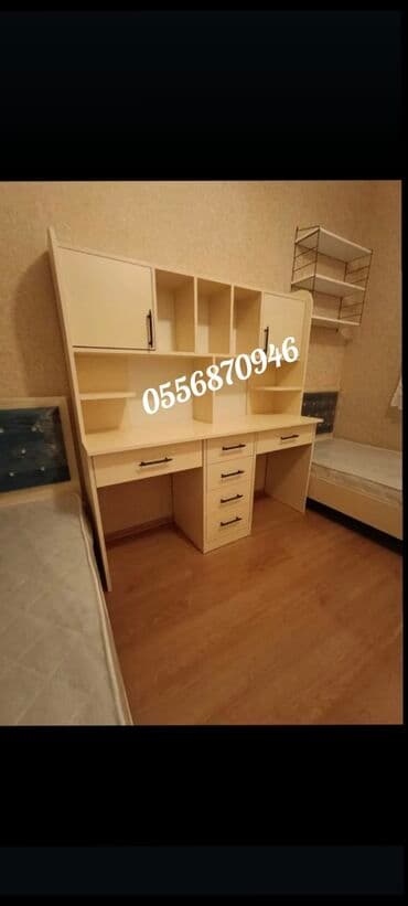 tek çarpayı: Oğlan və qız üçün, Yeni, Siyirməli, Yazı masası, Stulsuz — 3