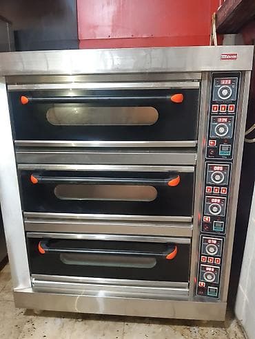 Digər biznes avadanlığı: Elektrik soba, Çörək, Şirniyyət üçün, Pizza, 3 mərtəbəli, Yeni — 2