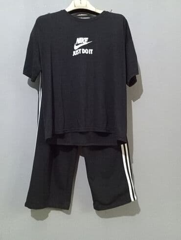 утепленные спортивные костюмы: Мужской спортивный костюм, Nike, XL, цвет - Черный — 1