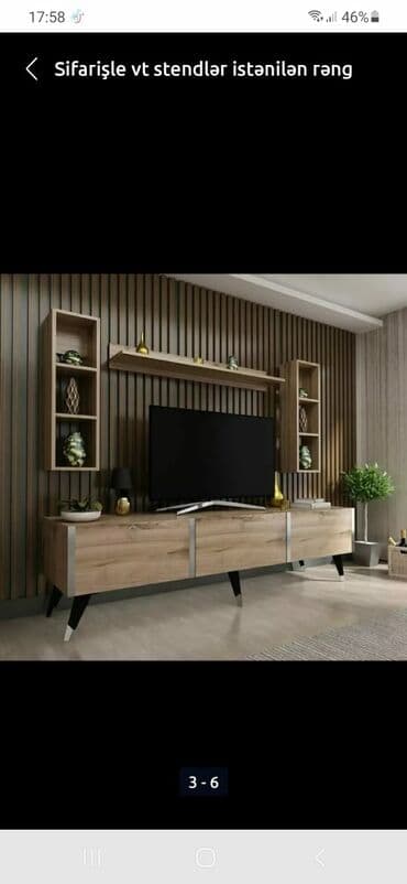 Yeni, Düz TV altlığı, Polkalı, Laminat, Azərbaycan