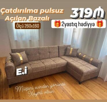 Künc divan, Açılan, Bazalı, Parça, Pulsuz çatdırılma