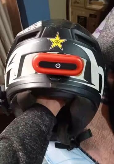 купить шлем для мотоцикла: Moto-velo təhlükəsizlik dəbilqə işığı Salam, Здравствуйте — 13