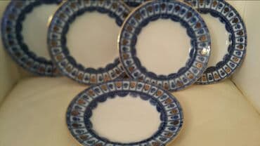 Boşqablar, 6 ədədli dəst, rəng - Göy, Farfor, SSRİ lalafo.az -da Boşqablar, 6 ədədli dəst, rəng - Göy, Farfor, SSRİ