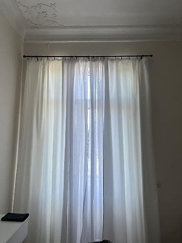 gence tort instagram: Ağ rəngli dekorativ pərdə vezyeti idiyaldi bir defe istifede olunub — 3