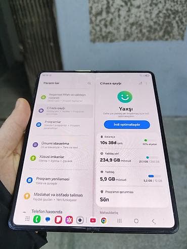 galaxy z fold: Samsung Galaxy Z Fold 3, 256 GB, rəng - Qara, Barmaq izi — 2