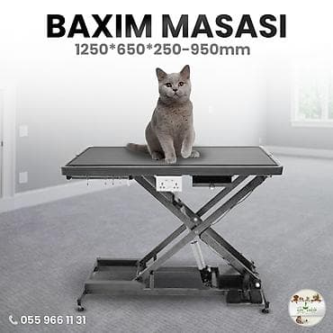 Böyük ölçülü heyvanlar üçün geniş baxım masası