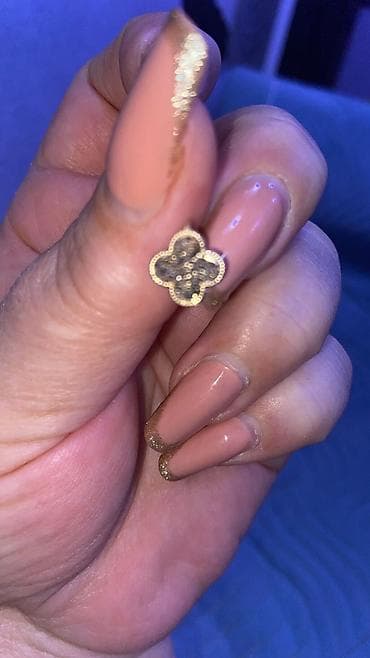 lom qizil satiram: Sırğa, Sarı qızıl, 585 Əyar, 2 g, Ünvandan götürmə — 1