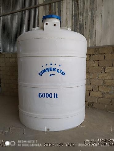 Bak, Plastik, 6000 l, Yeni, Pulsuz çatdırılma