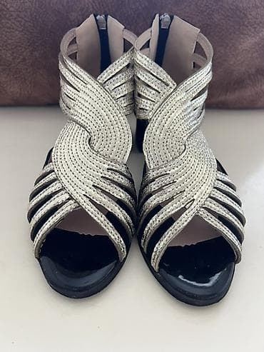 Basanoşka və səndəllər: Qadın üçün iki cüt ayaqqabı dəsti 1) Rəqs/şənlik üçün sandal - Rəng — 7