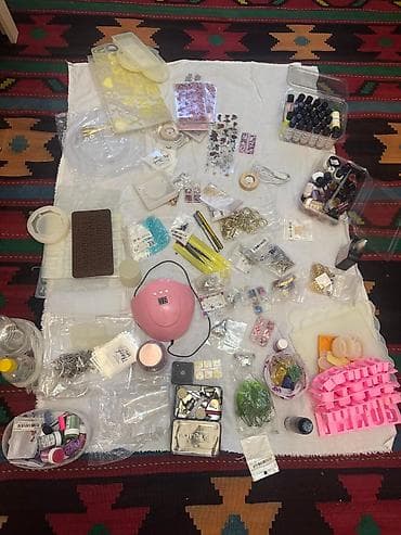 Balta və nacaqlar: Az işlənib 3-4dəfə Rezin əl işləri və dırnaq dizaynı üçün tam dəst - — 3