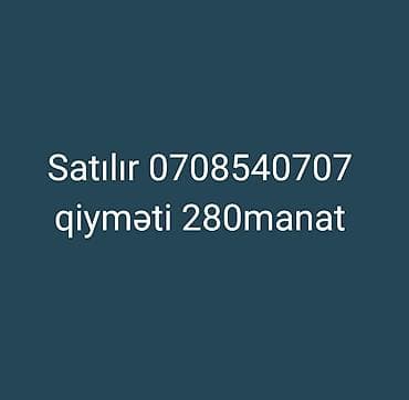 Nömurə satılır qiyməti 280manat — 1