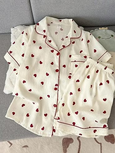 Домашние костюмы: Yeni m razmer geyinilmemis pijama satilir qisaqol şortikli — 3