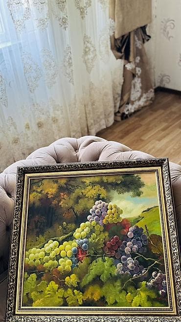 divarda dekor: Elaqe :99-597-75-75 el işidir
- Texnika: yağlı boya kətan üzərində — 1