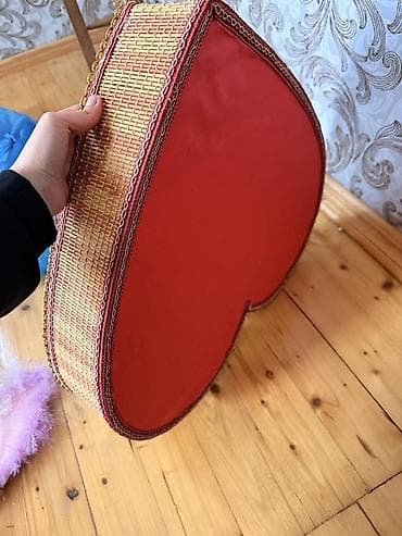 suvenir samovar: Bəzəkli təqdimat səbətləri dəsti - Ürək formalı bəzək qutusu/səbəti — 2