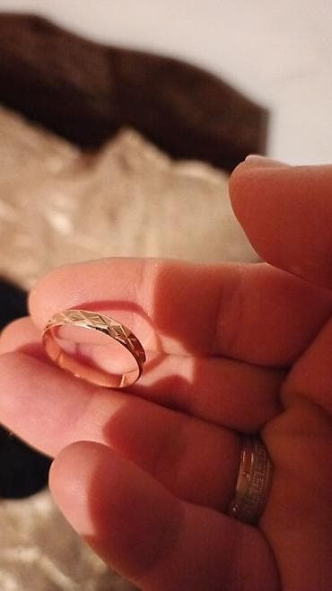 Qadın ayaqqabıları: Nişan, Üzük, Sarı qızıl, 585 Əyar, Qaşsız — 1