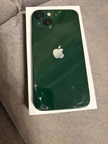 redimi 9 a: IPhone 13, 256 GB, Yaşıl, Qırıq — 2