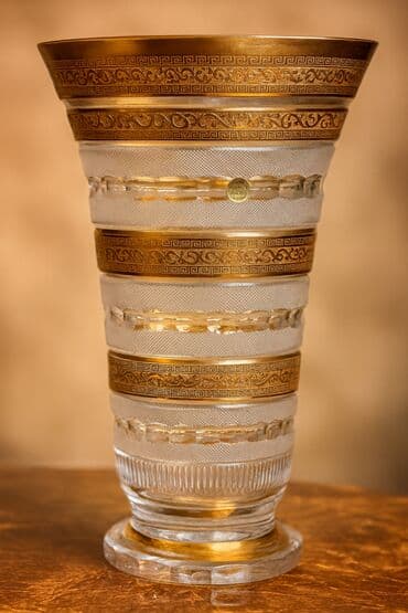 xrustal vaz: Güldan Bohemia Tərkibi 24% massikot mineraldan (PbO) ibarət xrustal — 1