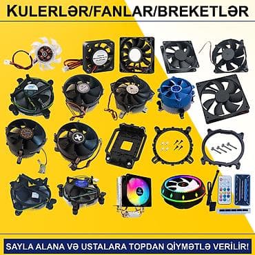 Аудиотехника: Kulerlər/Fanlar/Breketlər SAYLA ALANA VƏ USTALARA TOPDAN QİYMƏTLƏ — 1