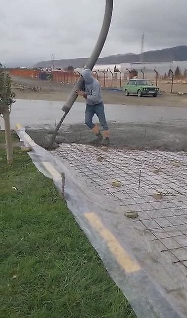 ucuz plastik: Beton işləri – mərtəbə, meydança və yol örtüyü tökmə xidməti Təklif — 5