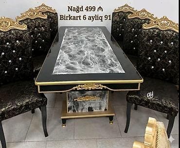 Yemək otağı dəstləri – klassik və zərif dizayn Məhsul: 6 nəfərlik