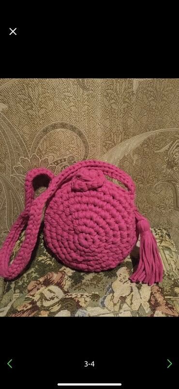 Toy paltarları və aksesuarları: Səbət 15azn. Əl işi. Çanta 20azn. Əl işi. Uşaq çantası Koşelyok — 4
