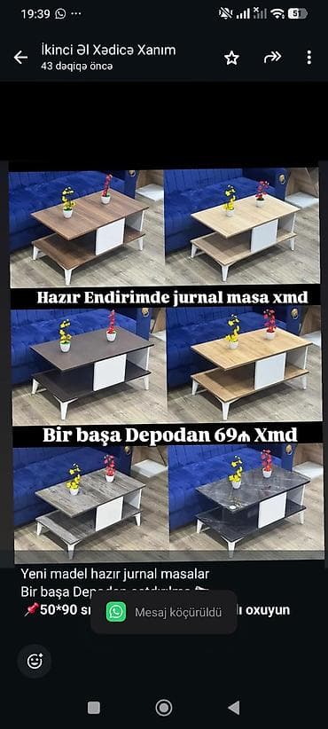 balkon masa: Yeni madel hazır jurnal masalar Bir başa Depodan çatdırılma 📢 — 2