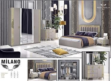 salon dest mebelleri: İkinəfərlik çarpayı, Dolab, Termo, Tumba, Yeni — 1