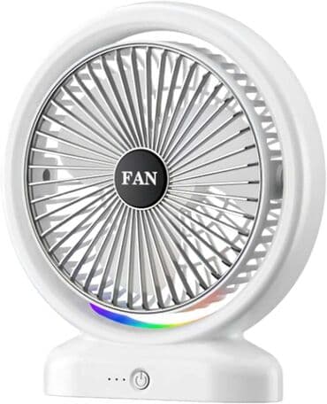əl ventilyatoru: Ventilyator Sərinkeş İşiqli 3 surət rejimi var USB və batareya ilə — 2
