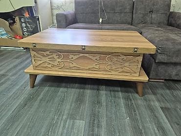 İşlənmiş, Transformer, MDF, Kvadrat masa