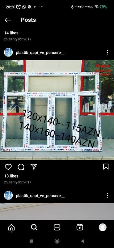 plastik pencere pəncərəm baku фото: Plastik pencere sistemleri mantajsiz setkasiz qoşa şüşə ilə 120#140 — 2