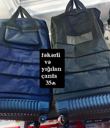 Спорт и отдых: Təkərli və yığılan çanta ünvan AMAY ticarət mərkəzi ağ şəhər maqazin — 1