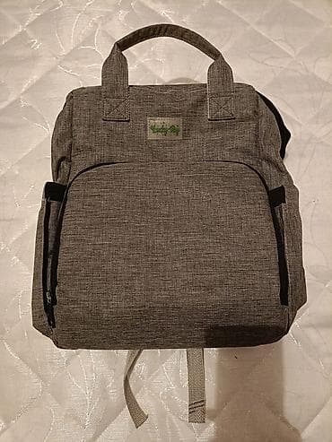Unisex şəhər üslubunda bel çantası (sırt çantası) - Rəng: tünd boz — 1
