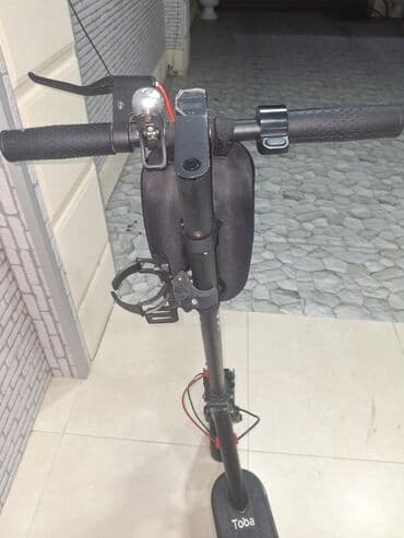 nerd taxta sekilleri: Elektrik skuter - Rəng: Qara - Sükan: rezin tutacaqlar, mexaniki əl — 1