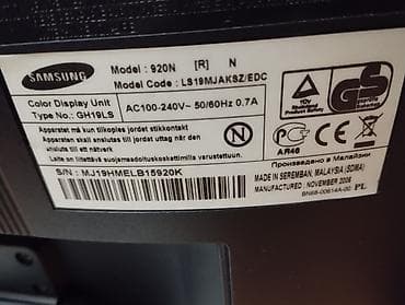 masin rolu komputer ucun: LCD Monitor Samsung Syncmaster Model: 920N 19-düym lcd ekrandır. Əla — 10