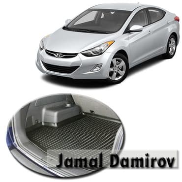 maşın ucun telefon tutacaqları: Hyundai Elantra 2010-2016 üçün baqaj ayaqaltiları. Силиконовые — 1