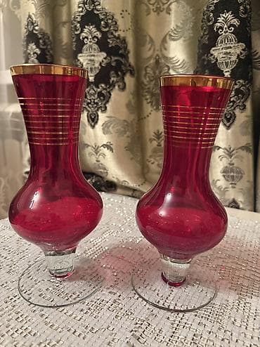 xrustal guldan: Əntiq vaza, 1960 il, Şüşə, SSRİ — 1