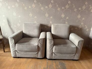 Kreslolar: İşlənmiş, Kreslo, Vеlur parça, Çatdırılma yoxdur — 1