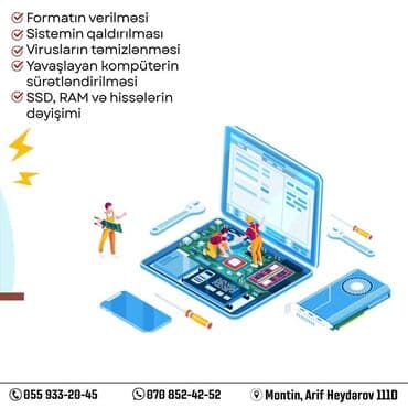 kirpi əti: 💻 Kompüterin donur? 💔 Noutbukun işləmək istəmir? Sən sadəcə bizə zəng — 2