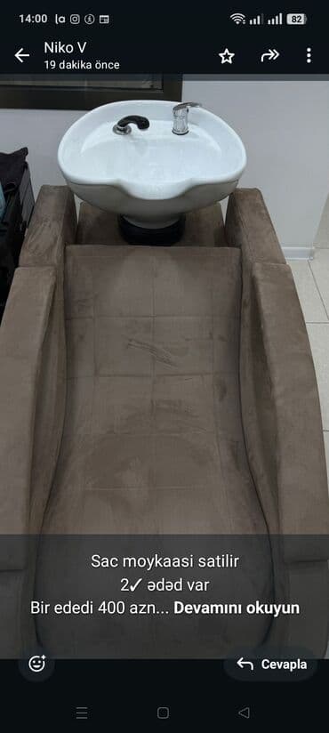 Sac moykaasi satilir 2✓ ədəd var Bir ededi 400 azn Yeni ve baha alinib